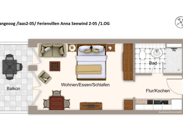 アパート Apartmentvilla Anna Apartmentvilla Anna 2-05 *